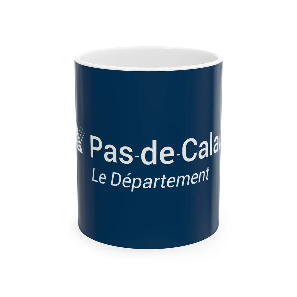 Flag of Pas de Calais France - White Coffee Mug-11oz-Go Mug Yourself