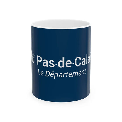 Flag of Pas de Calais France - White Coffee Mug-11oz-Go Mug Yourself