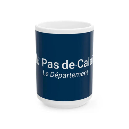 Flag of Pas de Calais France - White Coffee Mug 15oz - Go Mug Yourself