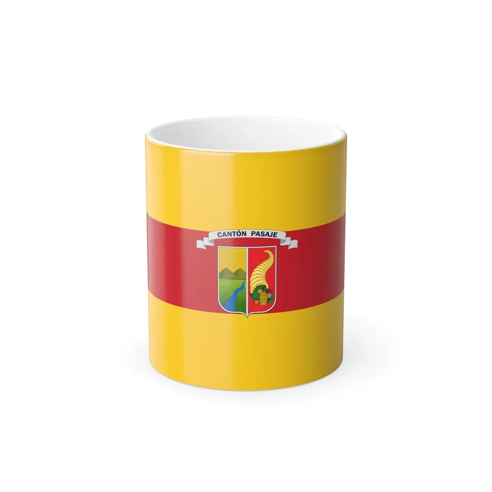 Flag of Pasaje Ecuador - Color Changing Coffee Mug-11oz-Go Mug Yourself
