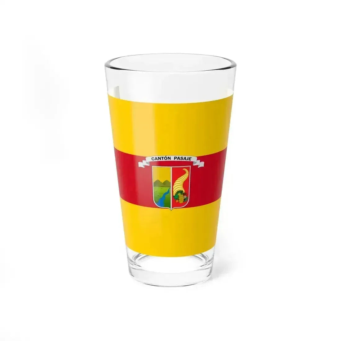 Flag of Pasaje Ecuador - Pint Glass 16oz 16oz - Go Mug Yourself