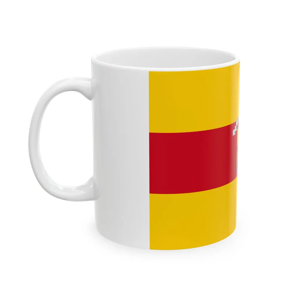 Flag of Pasaje Ecuador - White Coffee Mug-Go Mug Yourself