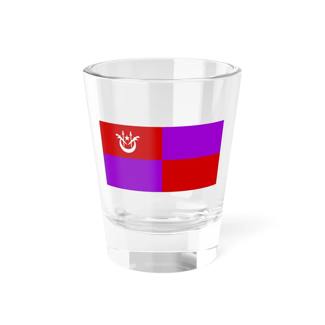Flag of Pasir Mas Kelantan (Malaysia) Shot Glass 1.5oz 1.5oz - Go Mug Yourself