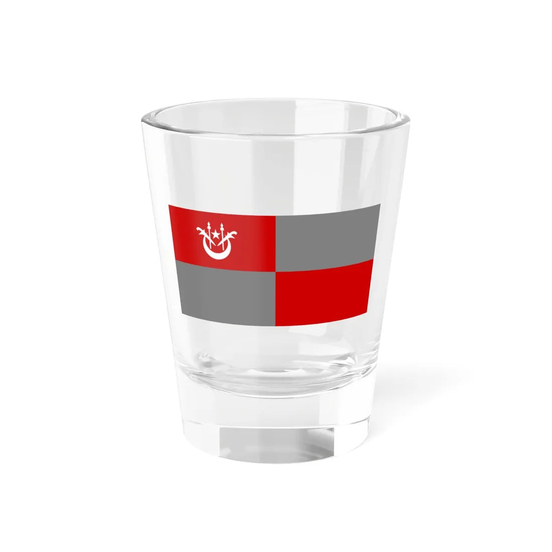 Flag of Pasir Puteh Kelantan (Malaysia) Shot Glass 1.5oz 1.5oz - Go Mug Yourself