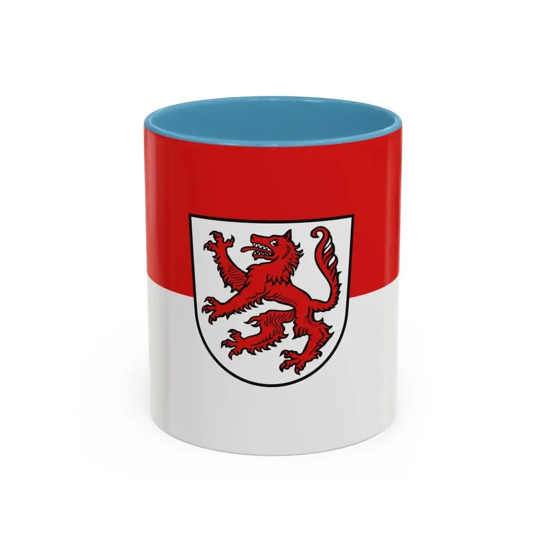 Flag of Passau 2 Germany - Accent Coffee Mug 11oz Light Blue - Go Mug Yourself