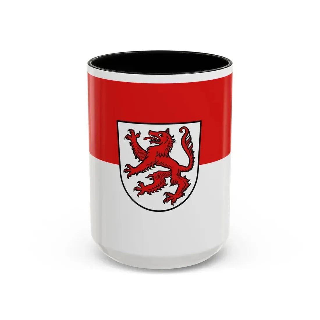 Flag of Passau 2 Germany - Accent Coffee Mug 15oz Black - Go Mug Yourself