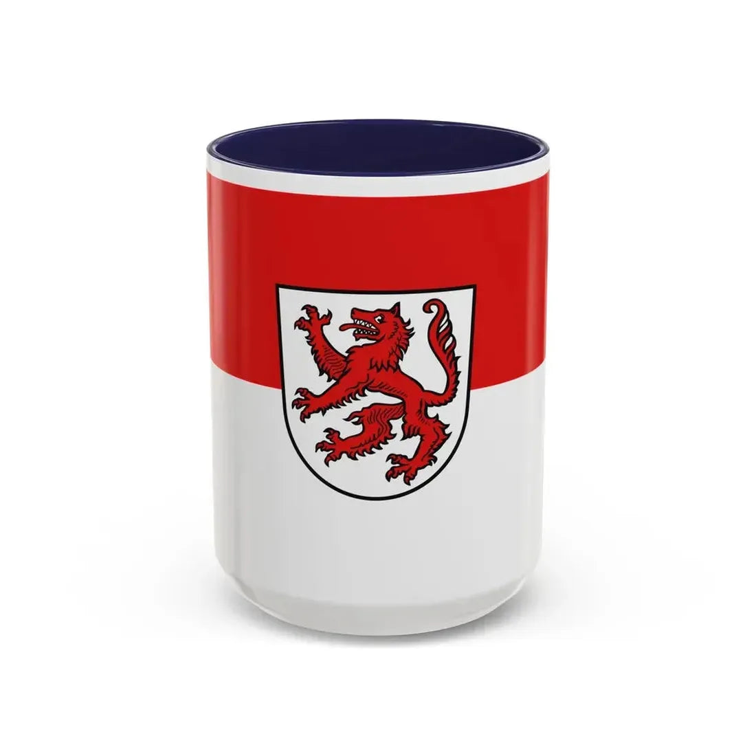 Flag of Passau 2 Germany - Accent Coffee Mug 15oz Navy - Go Mug Yourself