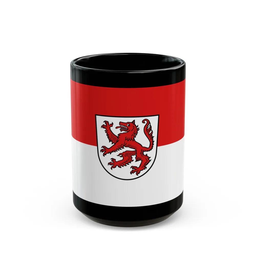 Flag of Passau 2 Germany - Black Coffee Mug-15oz-Go Mug Yourself