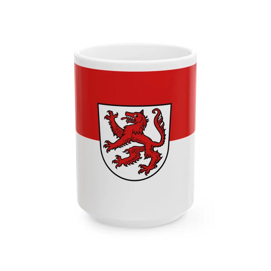 Flag of Passau 2 Germany - White Coffee Mug-15oz-Go Mug Yourself