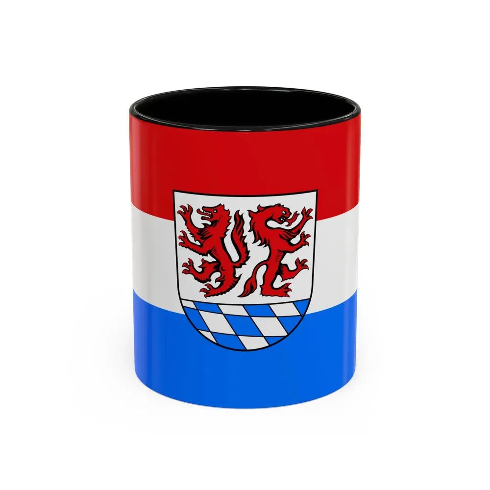 Flag of Passau Germany - Accent Coffee Mug 11oz Black - Go Mug Yourself