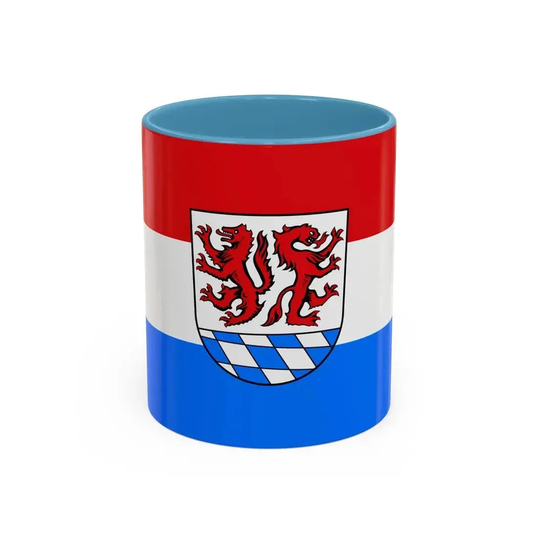 Flag of Passau Germany - Accent Coffee Mug 11oz Light Blue - Go Mug Yourself
