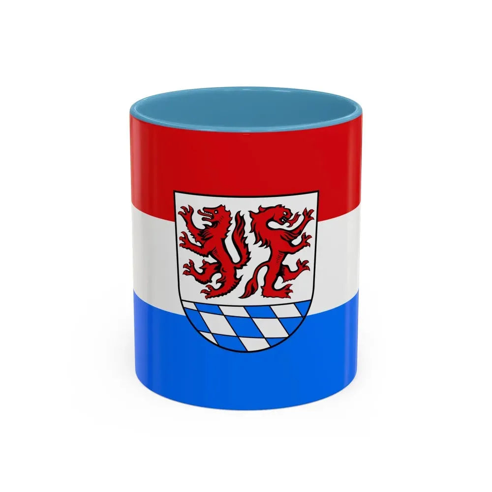 Flag of Passau Germany - Accent Coffee Mug 11oz Light Blue - Go Mug Yourself