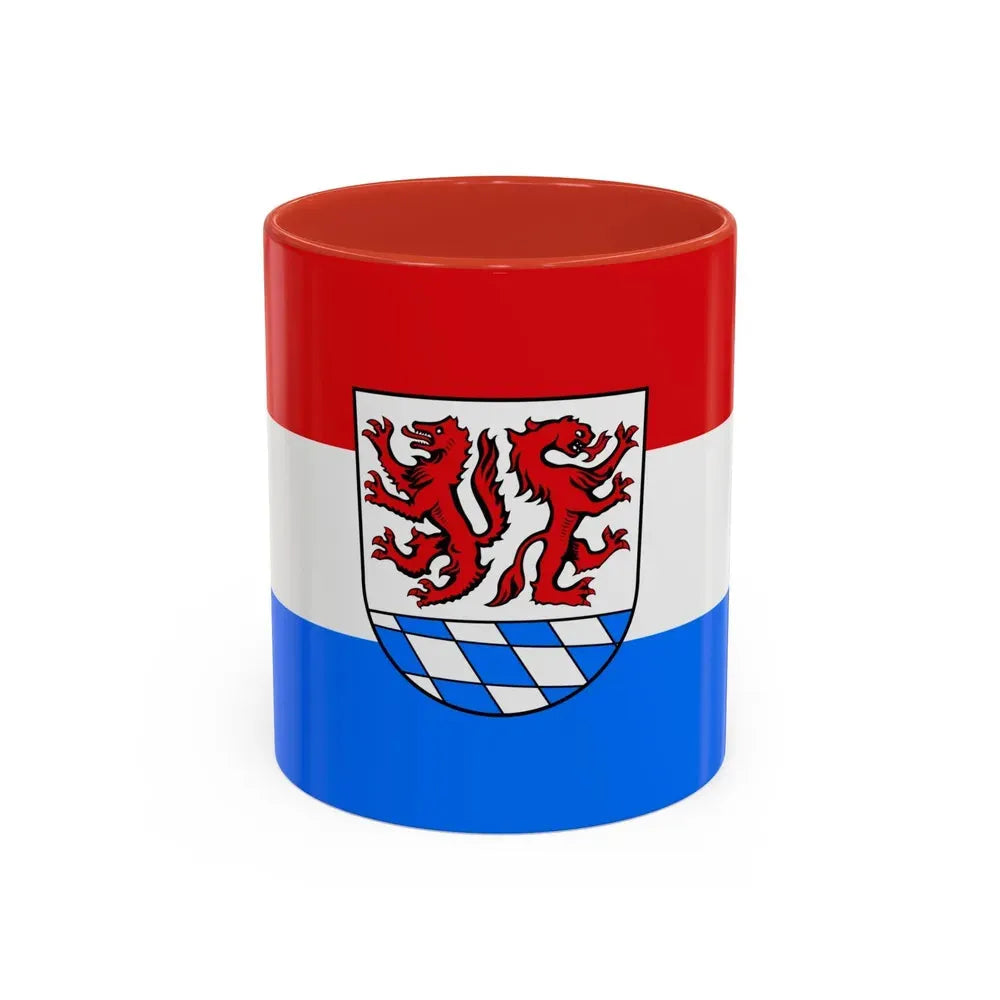 Flag of Passau Germany - Accent Coffee Mug 11oz Red - Go Mug Yourself