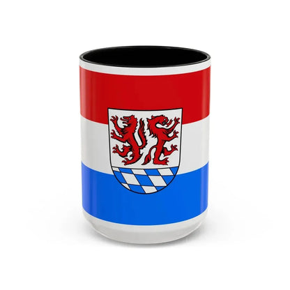 Flag of Passau Germany - Accent Coffee Mug 15oz Black - Go Mug Yourself