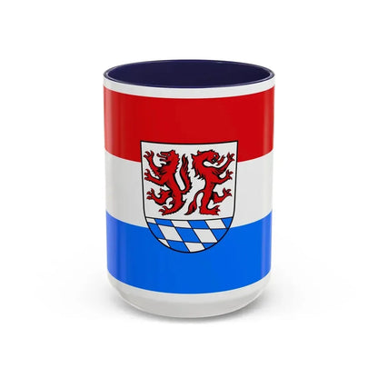 Flag of Passau Germany - Accent Coffee Mug 15oz Navy - Go Mug Yourself