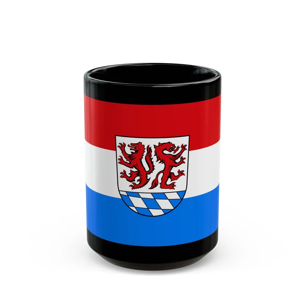 Flag of Passau Germany - Black Coffee Mug-15oz-Go Mug Yourself