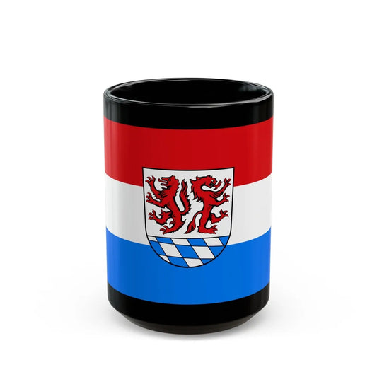 Flag of Passau Germany - Black Coffee Mug-15oz-Go Mug Yourself