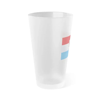 Flag of Passau Germany - Frosted Pint Glass 16oz - Go Mug Yourself