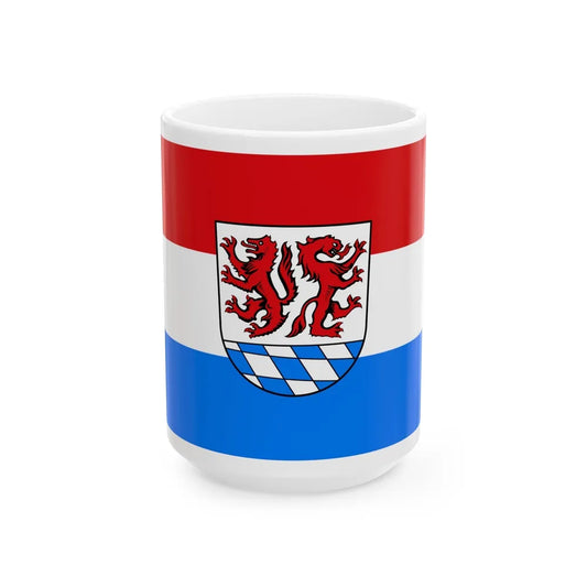 Flag of Passau Germany - White Coffee Mug-15oz-Go Mug Yourself