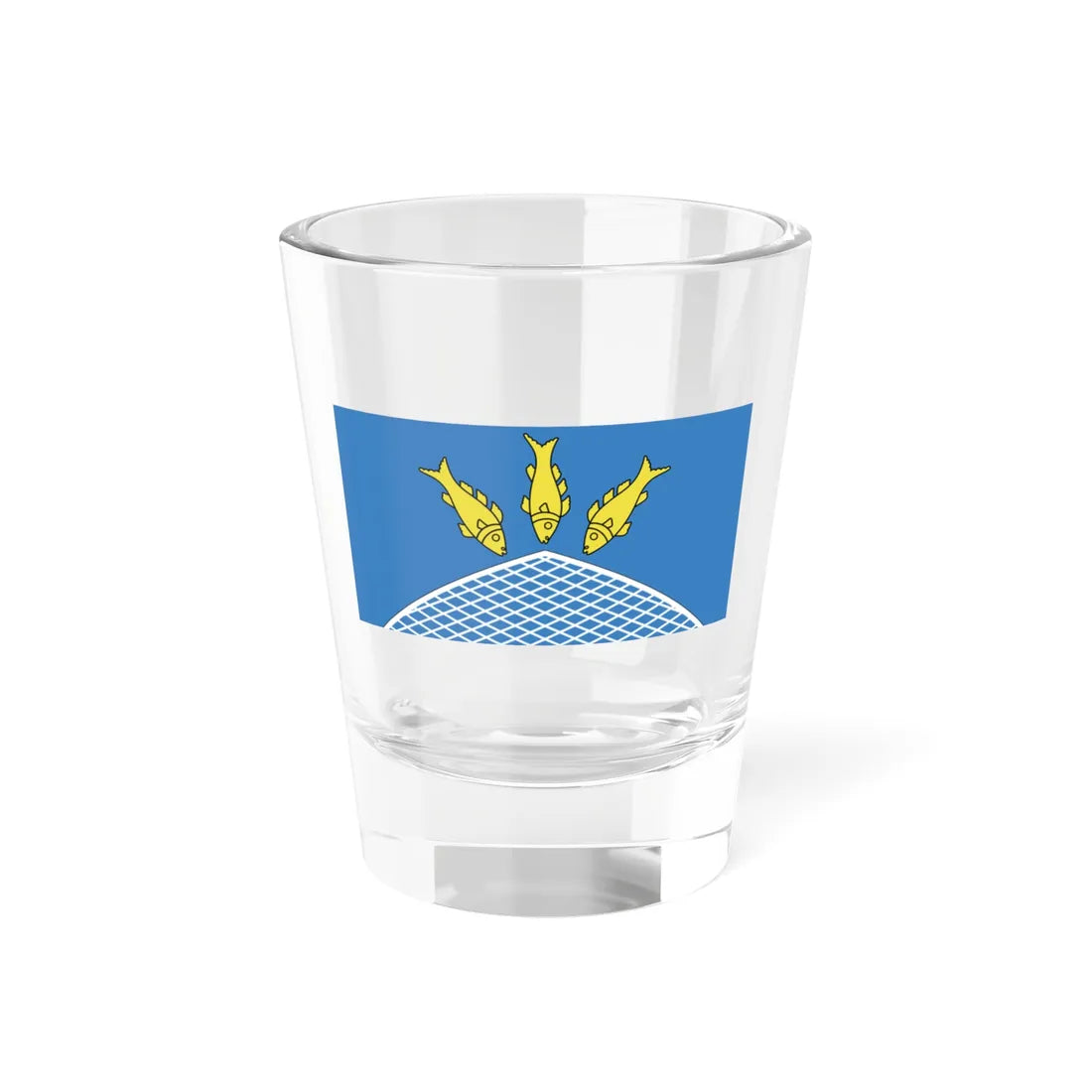 Flag of Pastavy (Belarus) Shot Glass 1.5oz 1.5oz - Go Mug Yourself