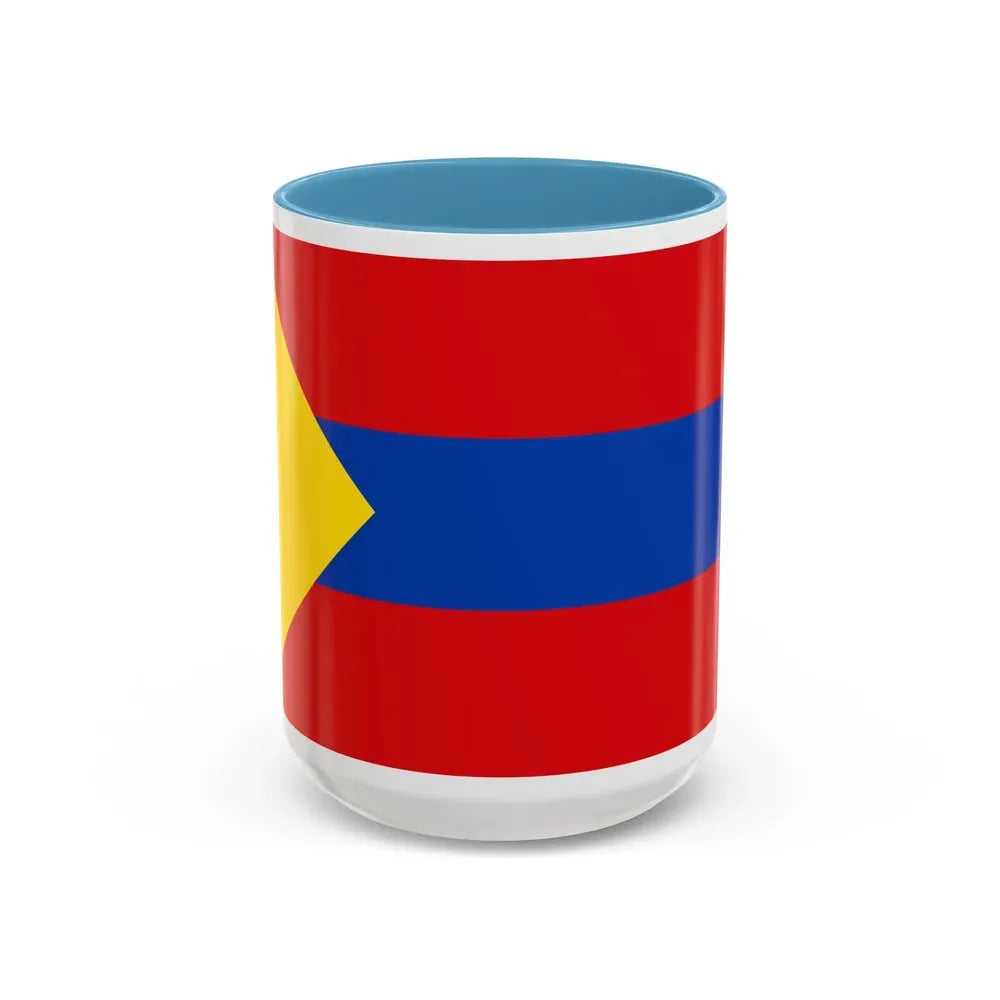 Flag of Pasto Colombia - Accent Coffee Mug 15oz Light Blue - Go Mug Yourself