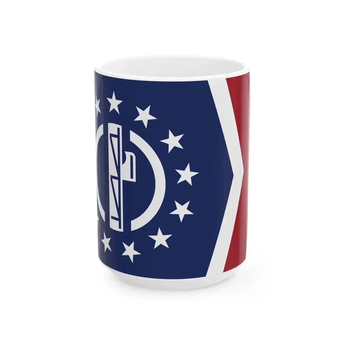 Flag of Patriot Front (United States) White Coffee Mug 15oz - Go Mug Yourself
