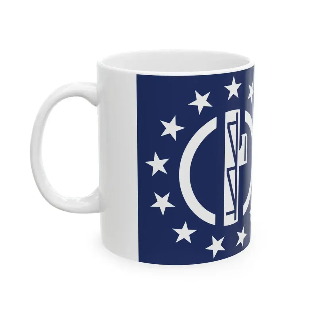 Flag of Patriot Front (United States) White Coffee Mug - Go Mug Yourself