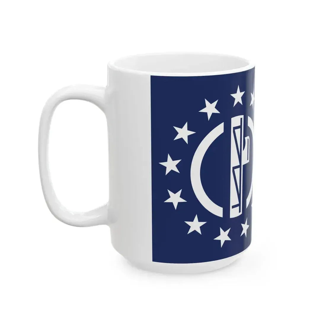 Flag of Patriot Front (United States) White Coffee Mug - Go Mug Yourself