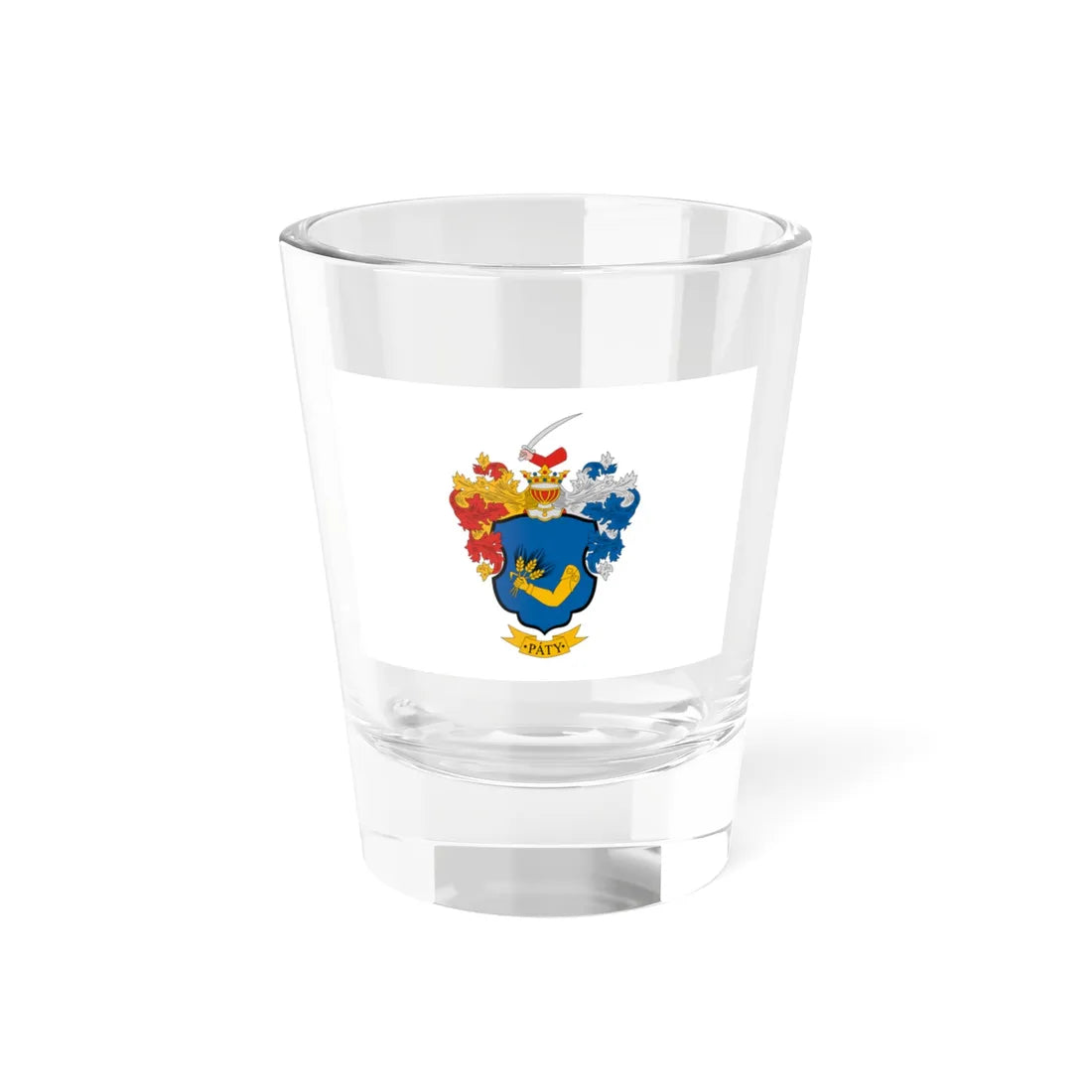 Flag of Paty (Hungary) Shot Glass 1.5oz 1.5oz - Go Mug Yourself