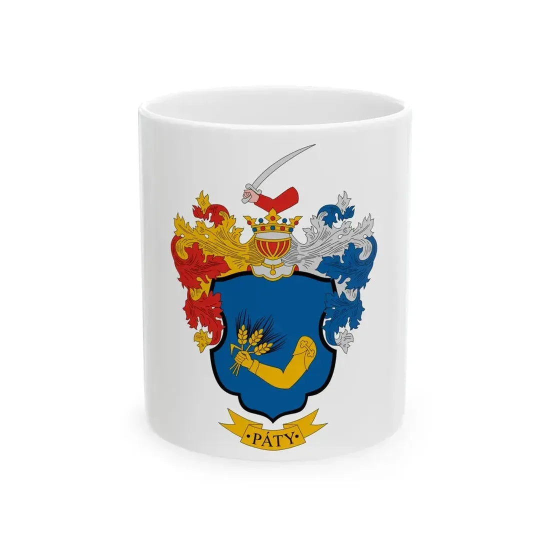 Flag of Paty (Hungary) White Coffee Mug 11oz - Go Mug Yourself