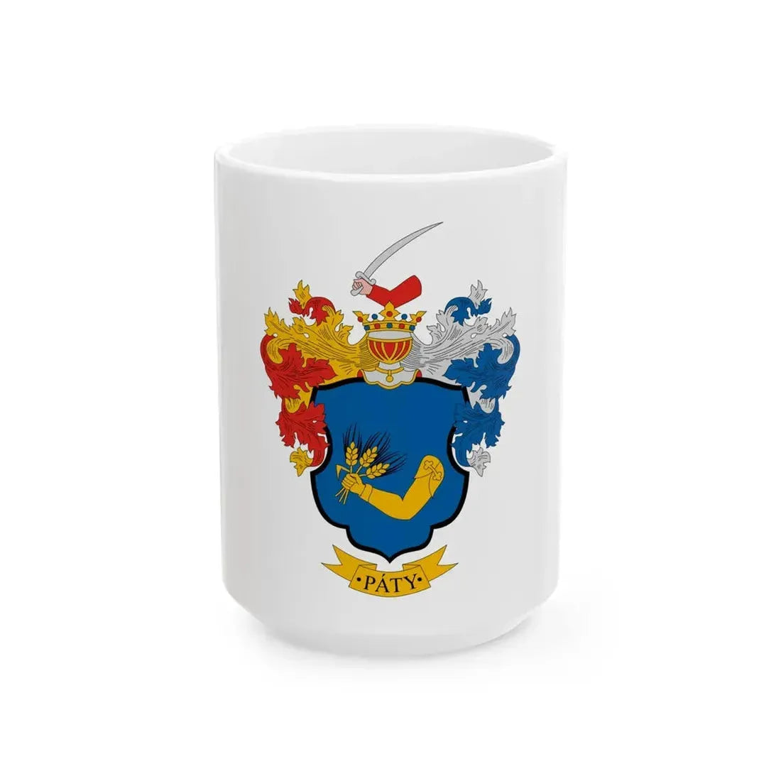 Flag of Paty (Hungary) White Coffee Mug 15oz - Go Mug Yourself