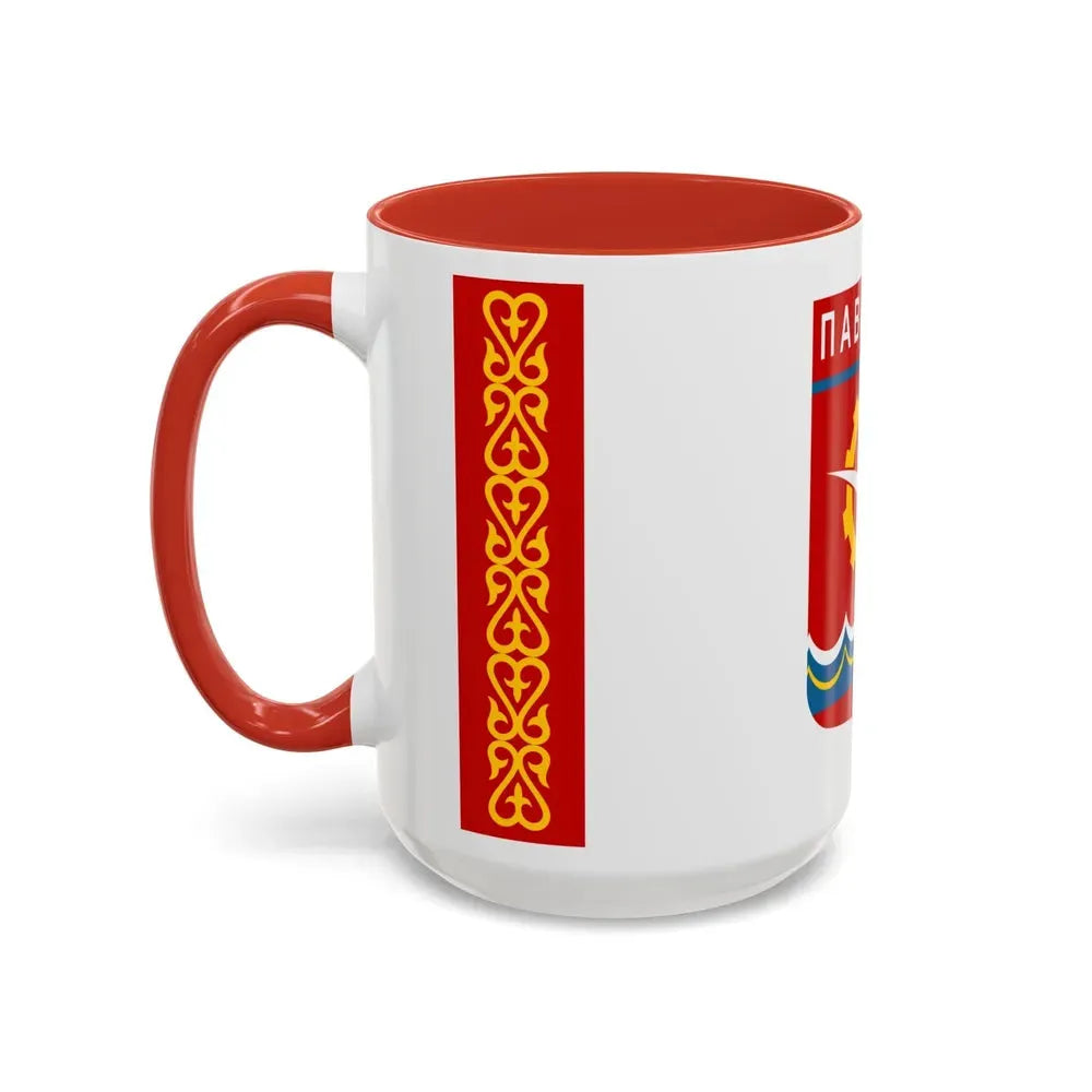Flag of Pavlodar Kazakhstan - Accent Coffee Mug - Go Mug Yourself