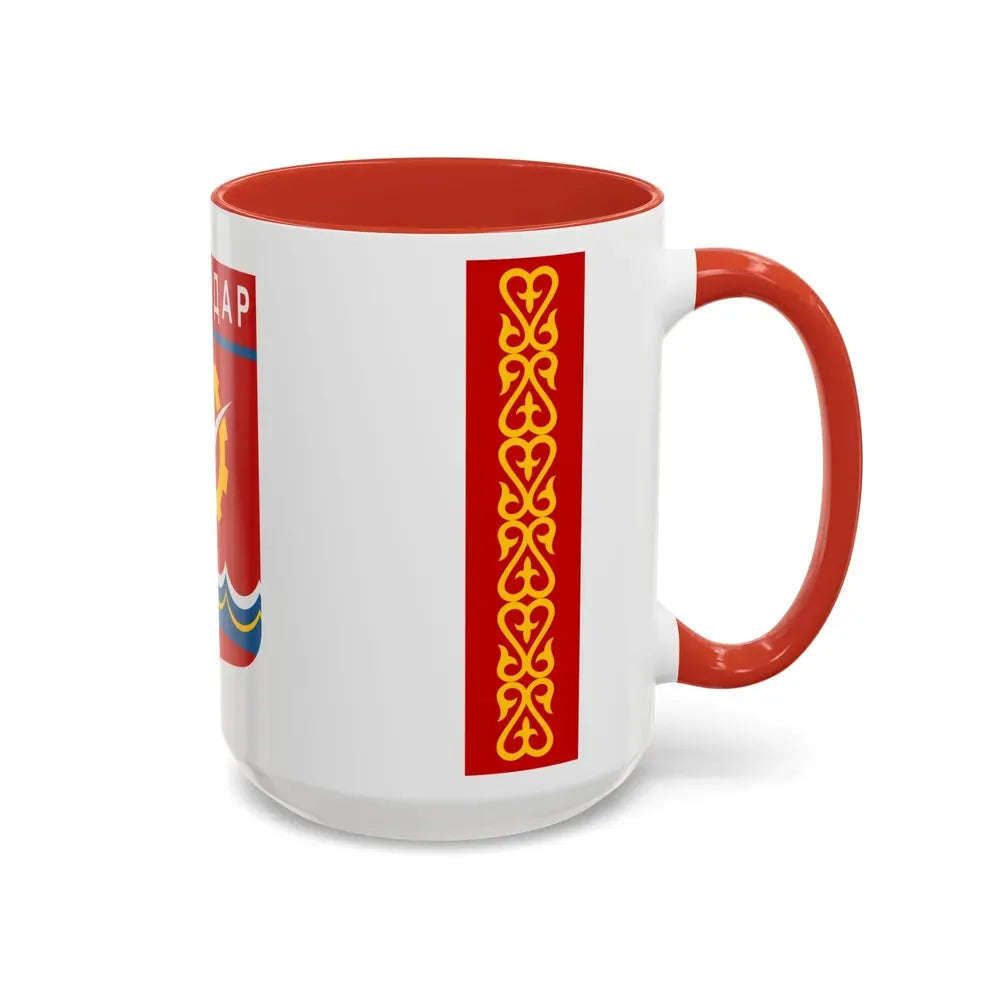 Flag of Pavlodar Kazakhstan - Accent Coffee Mug - Go Mug Yourself