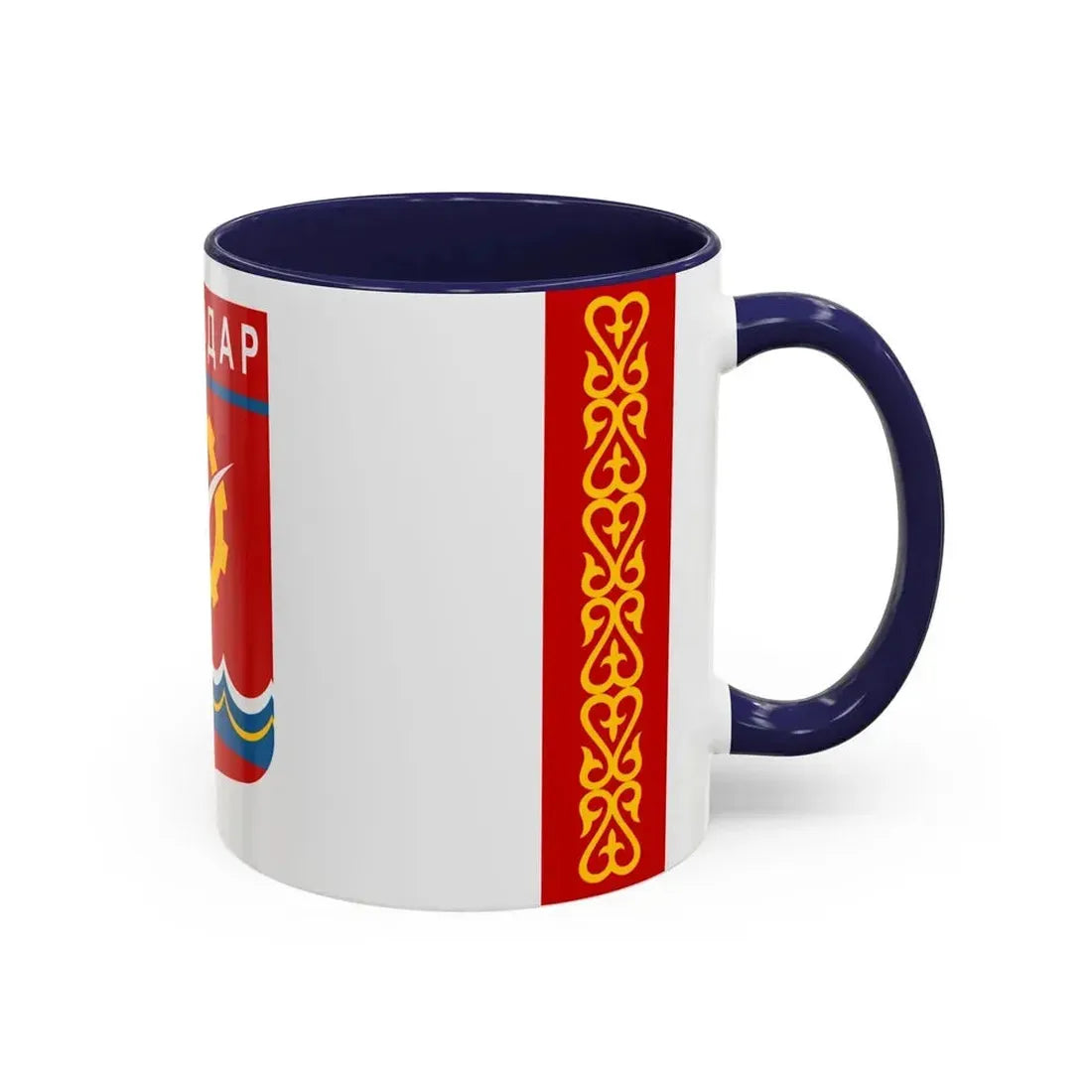 Flag of Pavlodar Kazakhstan - Accent Coffee Mug - Go Mug Yourself