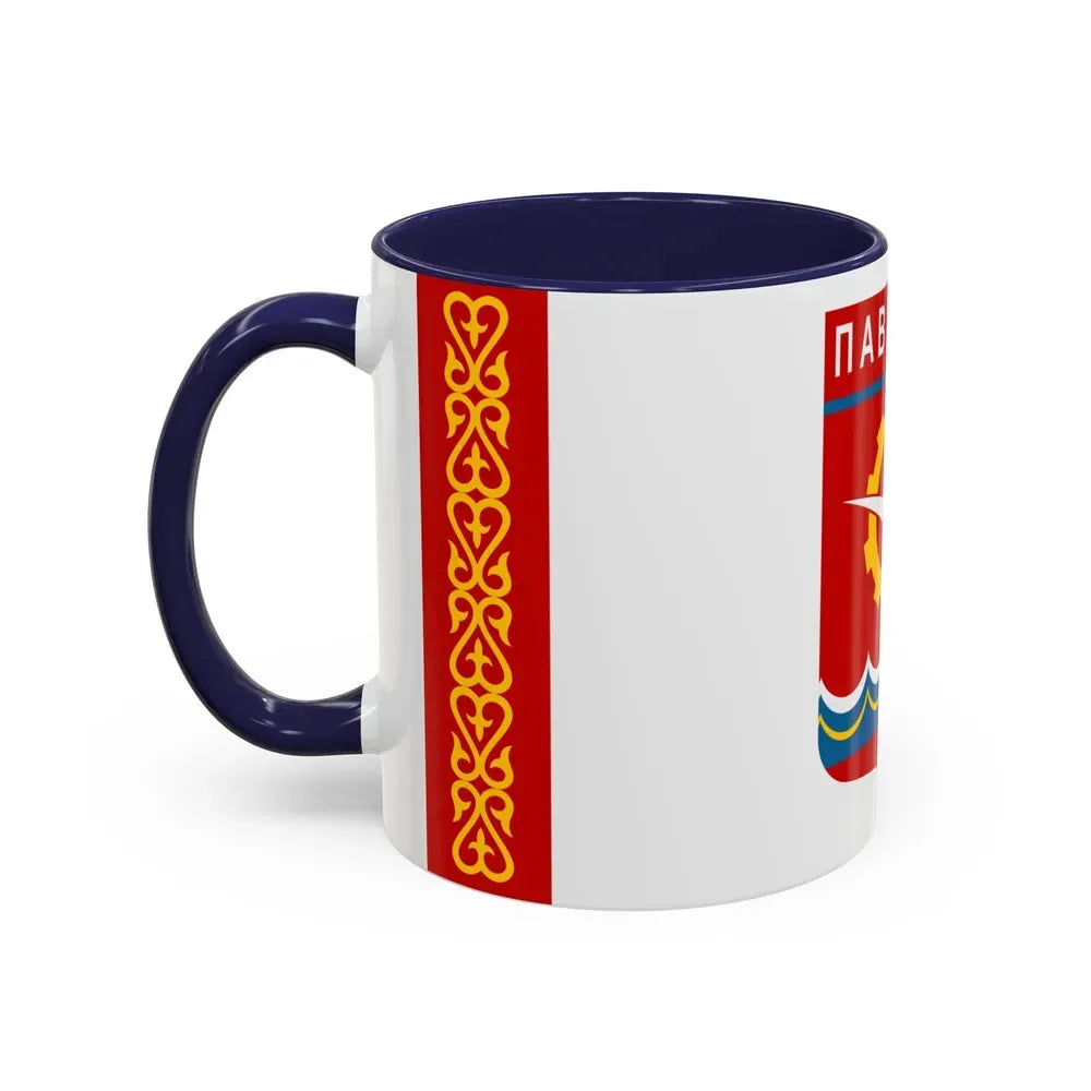 Flag of Pavlodar Kazakhstan - Accent Coffee Mug - Go Mug Yourself