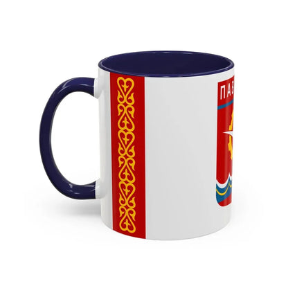 Flag of Pavlodar Kazakhstan - Accent Coffee Mug - Go Mug Yourself