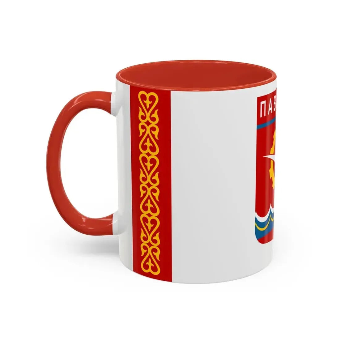 Flag of Pavlodar Kazakhstan - Accent Coffee Mug - Go Mug Yourself