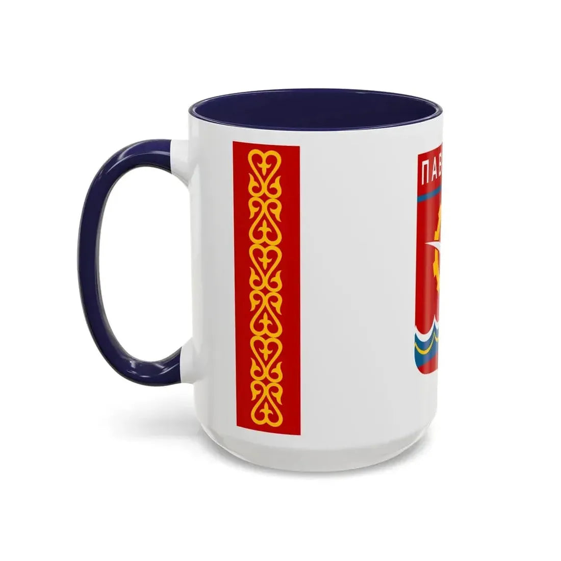 Flag of Pavlodar Kazakhstan - Accent Coffee Mug - Go Mug Yourself