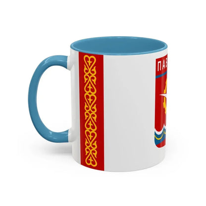 Flag of Pavlodar Kazakhstan - Accent Coffee Mug - Go Mug Yourself