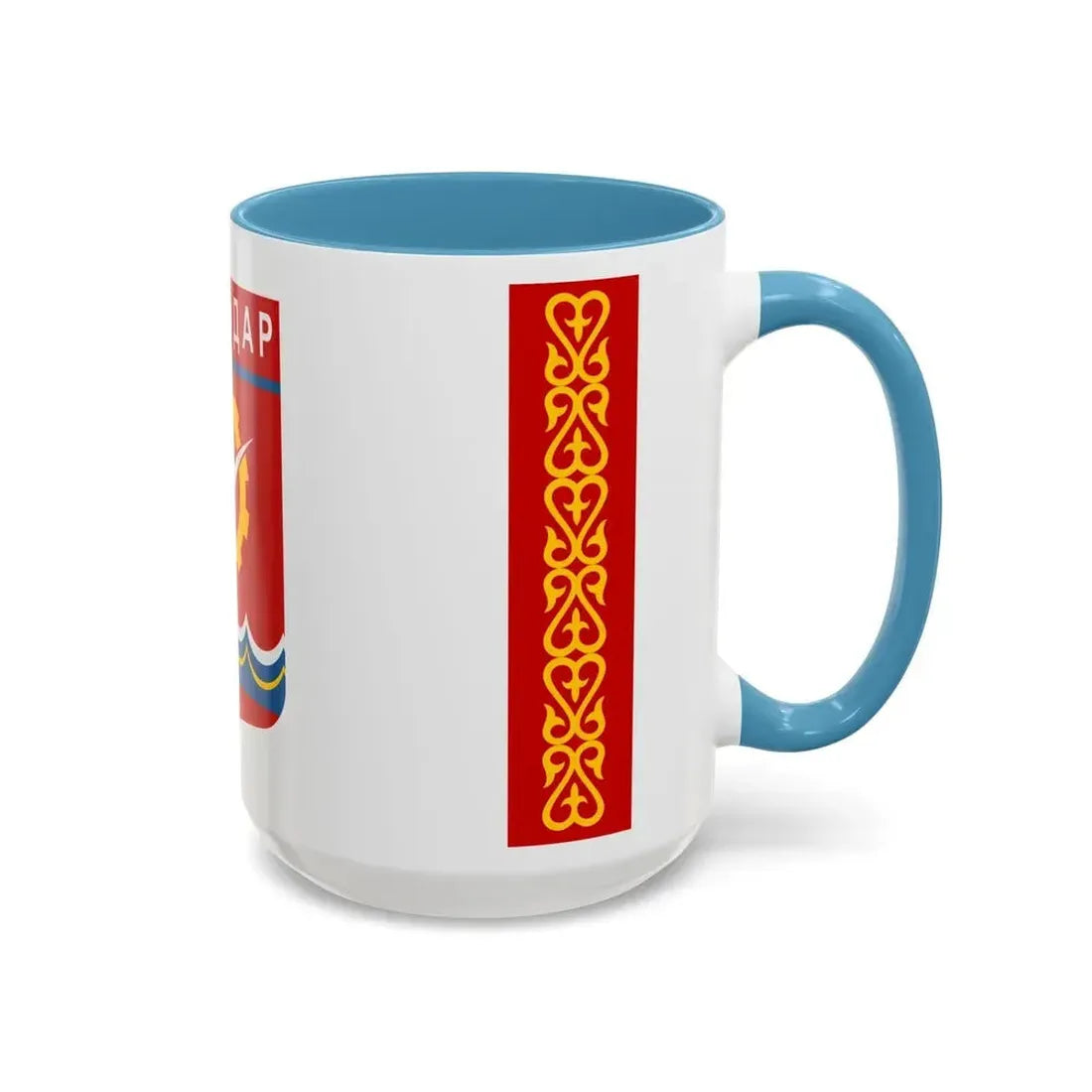 Flag of Pavlodar Kazakhstan - Accent Coffee Mug - Go Mug Yourself