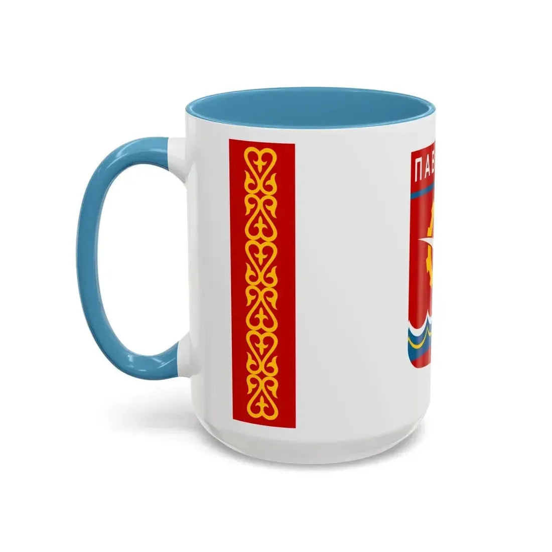 Flag of Pavlodar Kazakhstan - Accent Coffee Mug - Go Mug Yourself