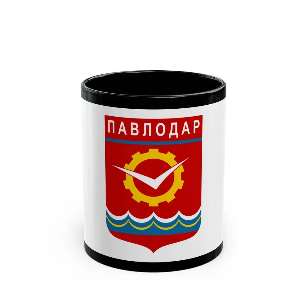 Flag of Pavlodar Kazakhstan - Black Coffee Mug 11oz - Go Mug Yourself