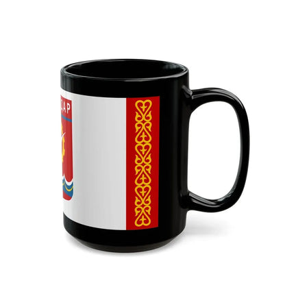 Flag of Pavlodar Kazakhstan - Black Coffee Mug - Go Mug Yourself
