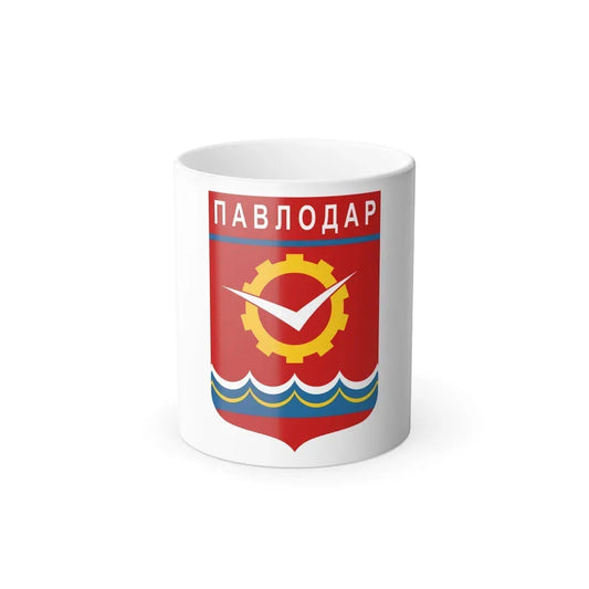 Flag of Pavlodar Kazakhstan - Color Changing Coffee Mug 11oz - Go Mug Yourself