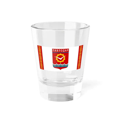 Flag of Pavlodar Kazakhstan - Shot Glass 1.5oz 1.5oz - Go Mug Yourself