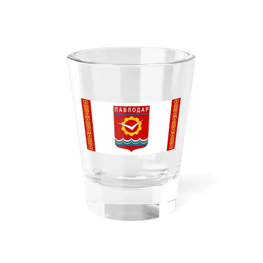 Flag of Pavlodar Kazakhstan - Shot Glass 1.5oz 1.5oz - Go Mug Yourself