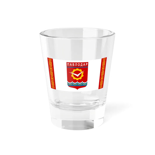 Flag of Pavlodar (Kazakhstan) Shot Glass 1.5oz 1.5oz - Go Mug Yourself