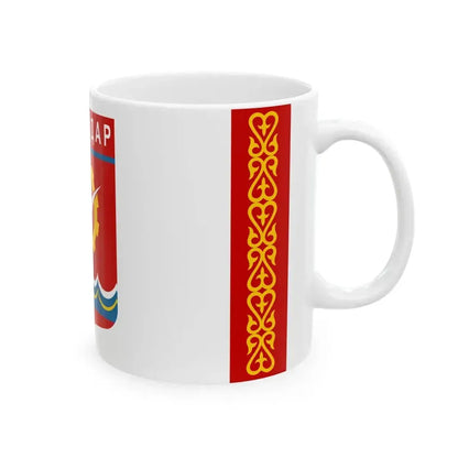 Flag of Pavlodar Kazakhstan - White Coffee Mug - Go Mug Yourself
