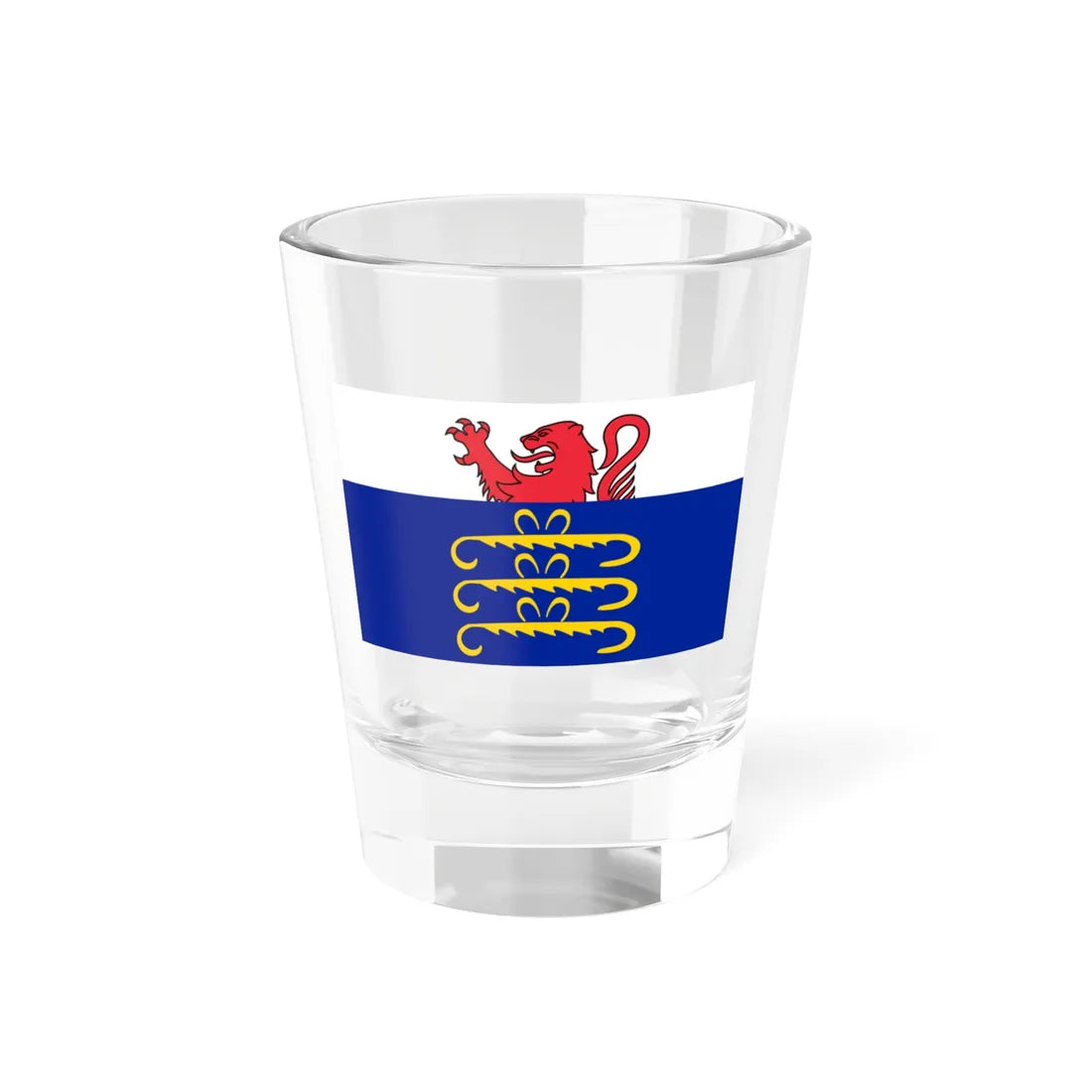 Flag of Pays de Gex (France) Shot Glass 1.5oz 1.5oz - Go Mug Yourself