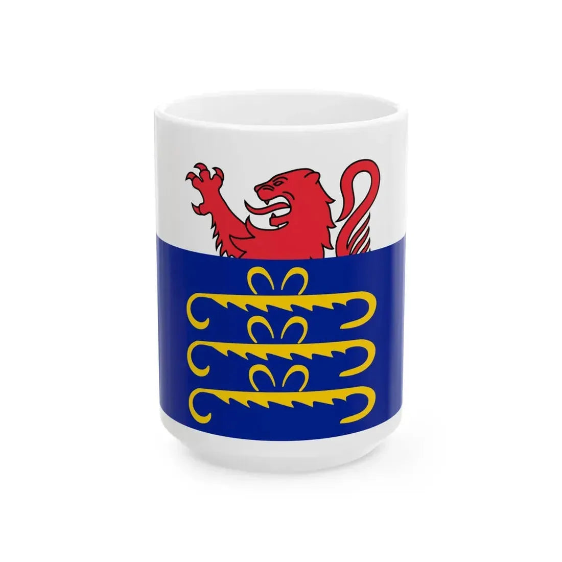 Flag of Pays de Gex (France) White Coffee Mug 15oz - Go Mug Yourself